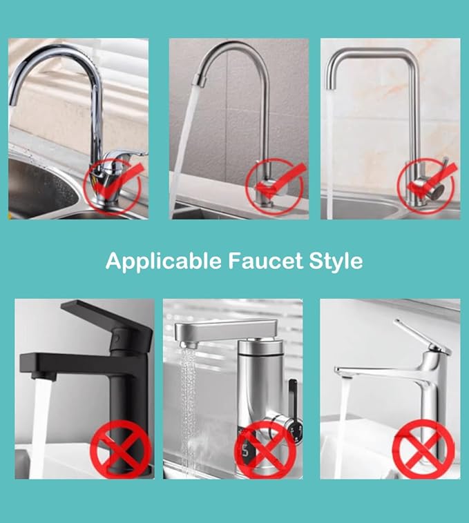 Kitchen Sink Faucet Organizer, Over Faucet Sink Organizer with Drip Tray, Adjustable Sponge Holder, Space Organizer Rack for 0.7-1.1 inch Round Water Pipe (Black)