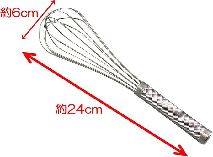 Shimomura Planning 19859 Whisk, 9.4 inches (24 cm), Whipper, Commercial Use, Meringue Pastry Chef, Stainless Steel, Confectionery Supplies, Professional Specifications, Tsubamesanjo
