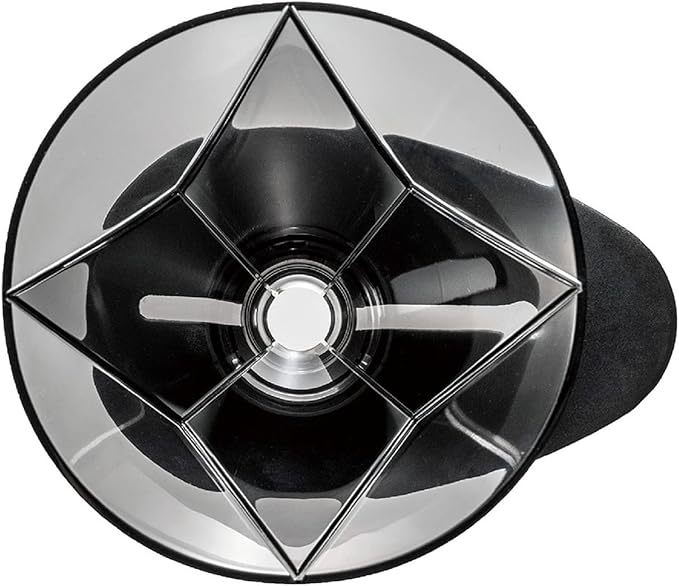 Hario V60 "Mugen" Plastic Coffee Dripper, Size 02, Clear Black