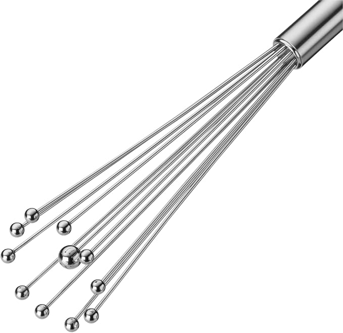 WMF Profi Plus Whisk - 27 cm, Stainless Steel Balls, Cromargan Stainless Steel, Partially Matte