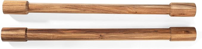 Ironwood Gourmet Acacia Wood Rolling Pins, Set of 2 Long Rolling Pins