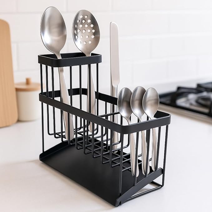 USTECH Kitchen Sink Organizer, Sponge Holder, Countertop Organizer, Brush Holder, Sink Accessories