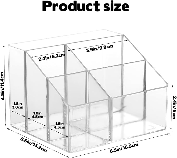 Water drink Packet Holder, Drink Packet Organizer, Water Flavor Packet Storage Container, Acrylic Water Flavor Storage Basket with Dividers for Storage Bins for Refrigerator Organizer Bins Cabinets