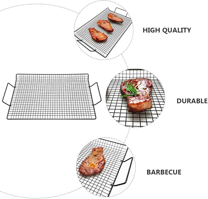 BESPORTBLE Stainless Steel Cooling Rack Baking Rack Barbecue Wire Mesh Baking Steaming Rack for BBQ Charcoal Cooking Grate
