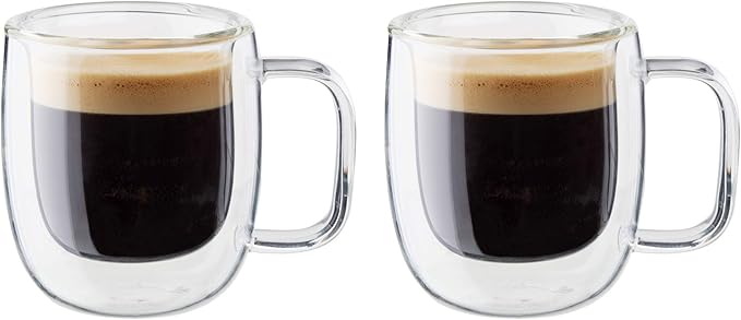 ZWILLING Sorrento Plus 2-pc Double-Wall Glass Espresso Mug Set