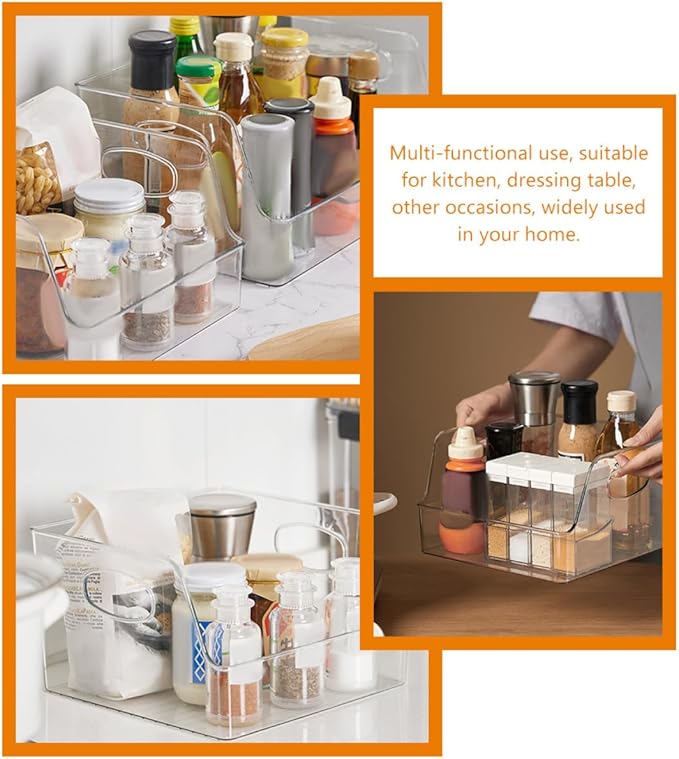 Large Capacity Fruit Storage Box and Kitchen Fruit Organizer 2pcs Set Plastic Food Container for Pantry and Fridge Storage