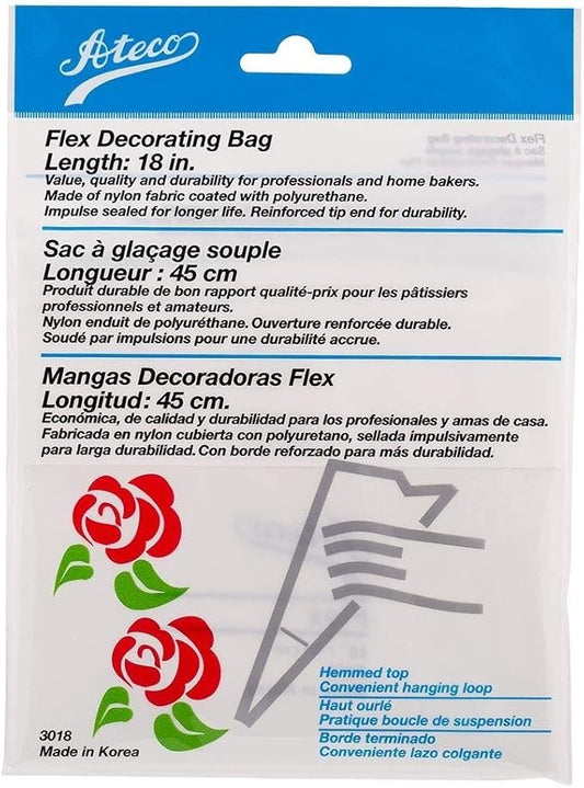 Ateco 3018 Flex Decorating Bag, Coated Nylon, 18-Inch, Reusable