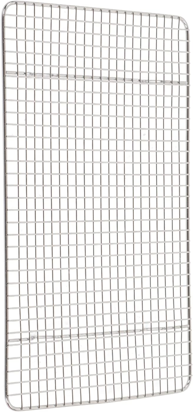 Checkered Cooling Rack, 304 Stainless Steel Grid Baking Wire Rack, Deformation Resistance Chef Cooling Rack for Home Bakery Bread Cake Cooky, Oven Safe Cookie Cooling Rack (14.8x9.8in)