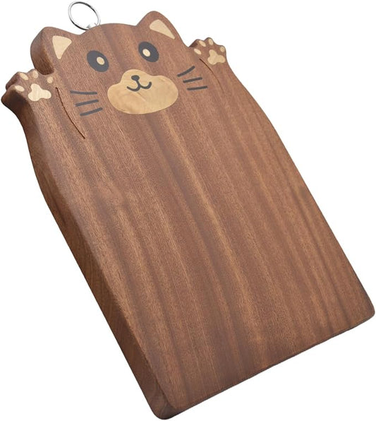 Animal Shaped Cutting Board, Decorative Hardwood Chopping Block for Kitchen Wall Hanging, Wooden (Squirrel, 13"L x 10"W)