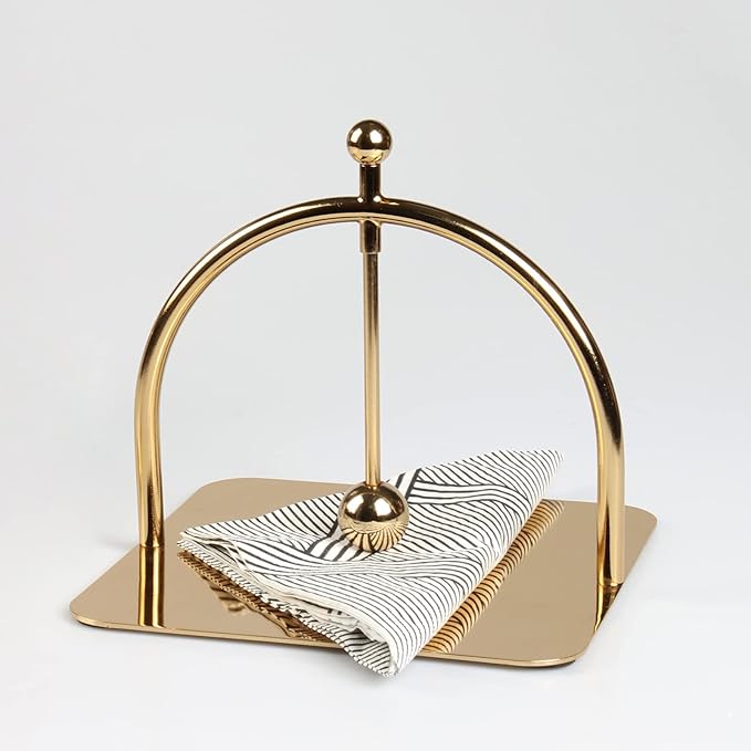 Modern Alloy Napkin Holder for Dining Table, Picnic & Home Decor, Luxury Metal Napkin Stand for Parties
