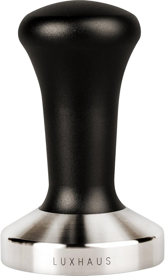 LuxHaus 53mm Espresso Tamper - Premium Barista Coffee Tamper with 100% Flat Stainless Steel Base