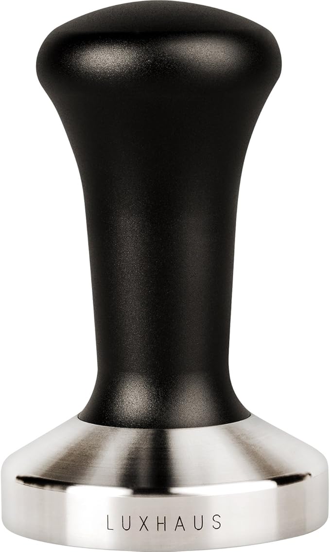LuxHaus 51mm Espresso Tamper - Premium Barista Coffee Tamper with 100% Flat Stainless Steel Base