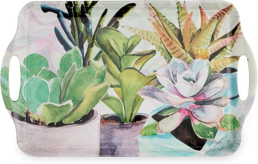 Pimpernel Succulents Large Handled Tray