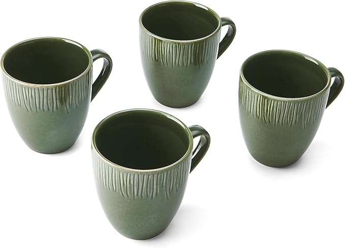 MIKASA Jardin 4pc Stoneware Mug Set, 420ml, Gift Boxed