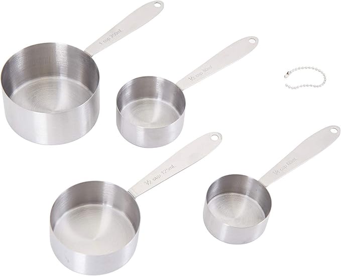 Farberware Pro Stainless Steel Measuring Cup and Spoon Set, 9-Piece
