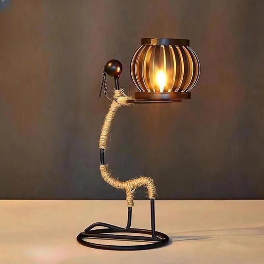 Candle Holder Decor for Centerpieces, Tea Light Candle Holder for Home, Bar, Restaurant, Hotel Dinning Table Decor, Handmade Iron Craft (Style G)