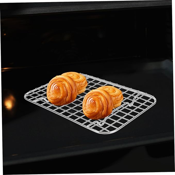 Stainless Steel Grid Grilling Rack Versatile Drying Baking Rack for Cooling Roasting and Bbq Fits Ovens Dishwashers Kitchen Essential