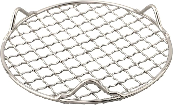 Round Cooling Rack 201 Stainless Steel Wire Grid For Baking, Grilling, Steaming And Drying Food In Oven Or Kitchen, Silver, Multiple Sizes Available(15cm)