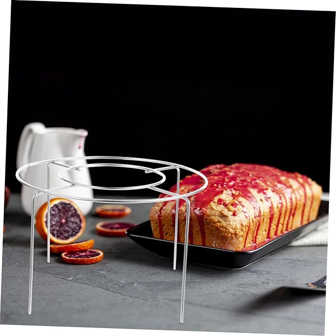 PRETYZOOM 304 Stainless Steel Sturdy Cooling Rack for Baking Oven Safe Metal Cake Cooling Stand for Desserts Cookies and Baked Goods