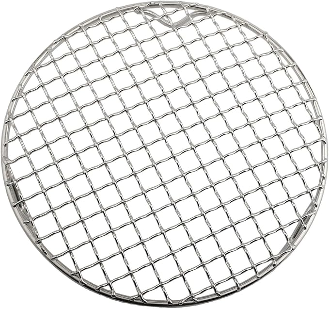 Professional Round Cooling Rack, Stainless Steel Wire Oven Grill for Food, Baking Cakes, Pizza, Barbecue, Drying, Easy Clean, Silver, Various Sizes(20cm)