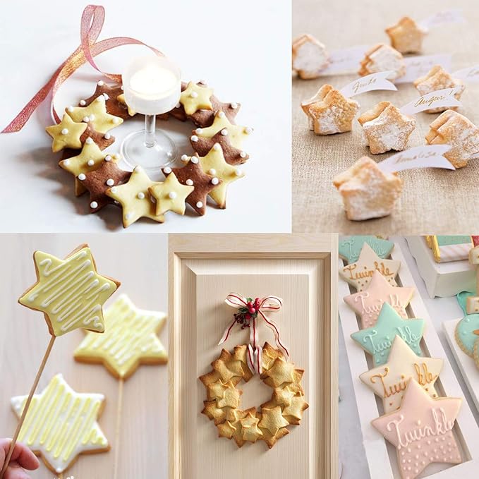 Stars Cookie Cutter, Pack of 5