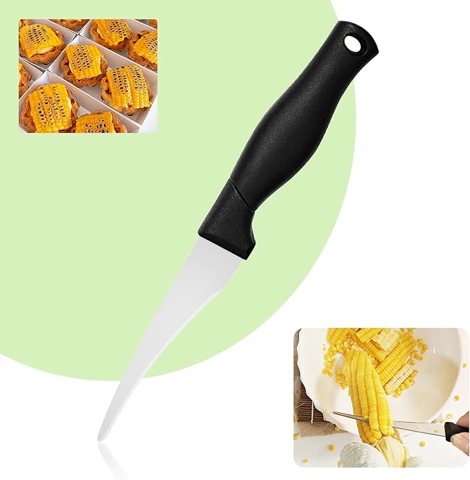 Corn Peeler,Corn Stripper Tool,Corn knife for corn removal,Corn Cutter,Corn Peeling Knife,Corn Scraper,Quick Corn Grain removal, Kitchen Multifunctional Knife（1Pcs）