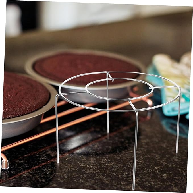 PRETYZOOM 304 Stainless Steel Sturdy Cooling Rack for Baking Oven Safe Metal Cake Cooling Stand for Desserts Cookies and Baked Goods