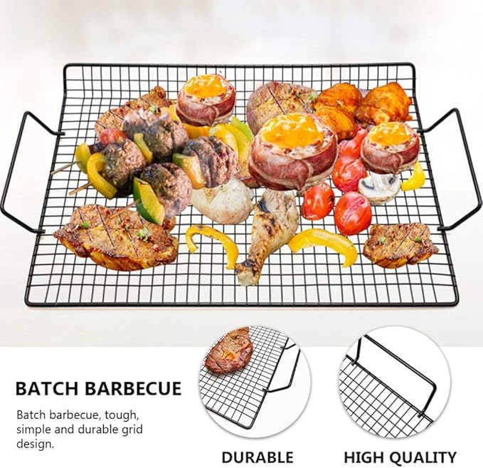 BESPORTBLE Stainless Steel Cooling Rack Baking Rack Barbecue Wire Mesh Baking Steaming Rack for BBQ Charcoal Cooking Grate