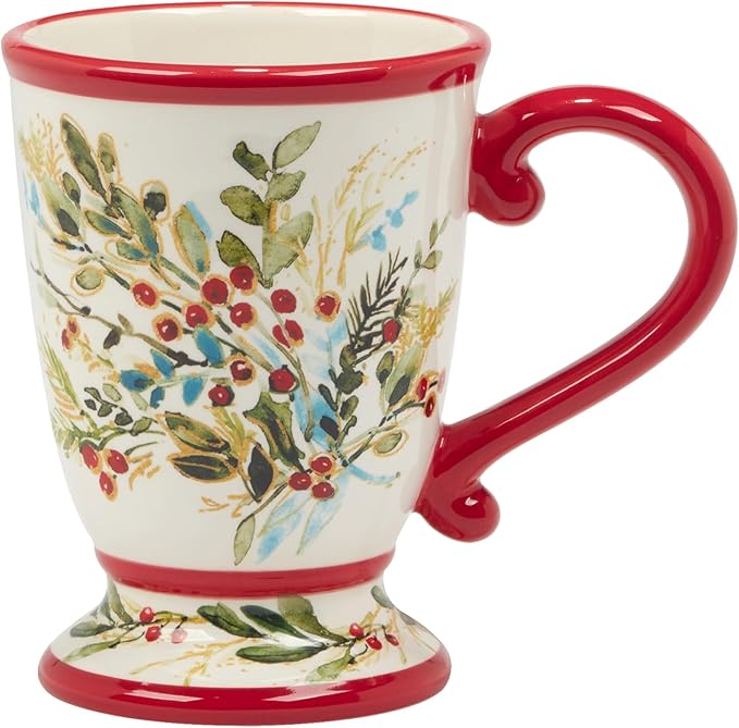 Certified International Christmas Gatherings 18 oz. Mugs, Set of 4