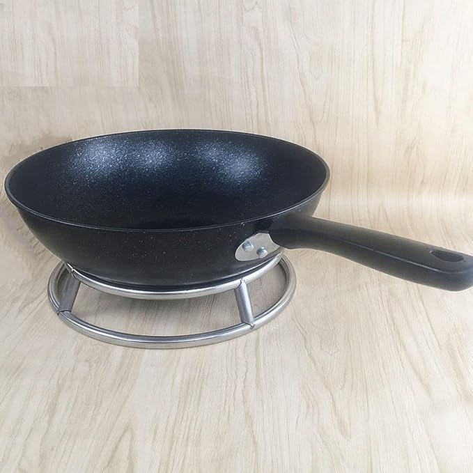 Round Cooling Rack, Metal Pot Trivet Cooking Rack Wire Steamer Kettle Rack Stainless Steel Round Rack for Cooking Cooling Steaming Baking