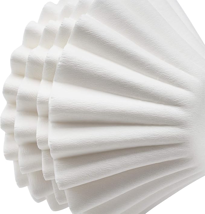 EUSOAR Small Coffee Filters, 1-4 Cups 100pcs Disposable Coffee Filter Baskets, Unbleached Basket Filter Paper, Fits Basket Style Electric Coffee Makers