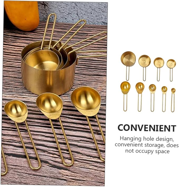 OUNONA 1 Set Measuring Cups Spoons Set Professional Kitchen Tool for Baking Cooking Convenient Measuring Spoon Tablespoon with Engraved Capacity for Easy Reading