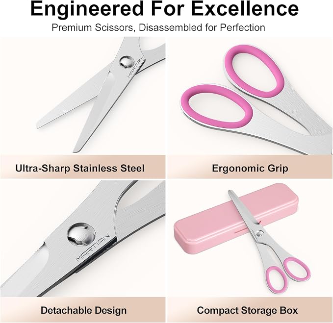 6" Come Apart Kitchen Scissors-Stainless Steel Kitchen Scissors for Food, Dishwasher Safe And Heavy Duty Kitchen Shears for Cutting Meat for Baby
