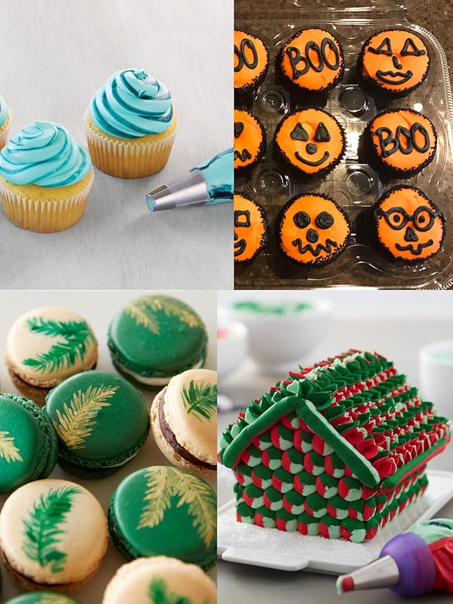 2A Piping Tip 3 Pcs,Large Round Plain Icing Tip for Macarons Filling,Large Swirls, Dots, Bold Border,Choix Pastry or Frosting,Meringue Cookies