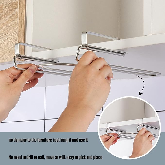 Wine Glass Rack Under Cabinet Metal, Stainless Steel Wire Storage Hanger, Wine Glass Drying Rack, More Convenient To Take And Place, Widen The Mouth Of The Hanging Cup