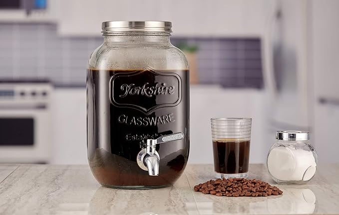 1 Gallon Cold Brew Coffee Filter for Kitchentoolz Gallon Cold Brew Makers - Metal Micro Mesh Filter for Large Batch Cold Brewing - Small Lip Construction to Rest on our 110mm Wide Mouth Jars