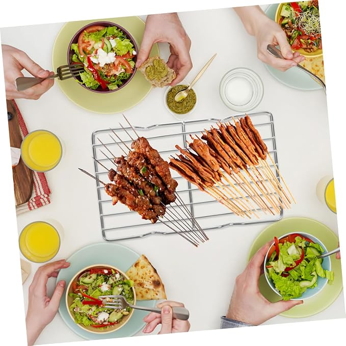 Stainless Steel Baking Cooling Rack for Cooking and Baking Multi-use Roasting Rack 35x24cm Heavy Duty Wire for Bread Cooling and Grilling Dishwasher Safe