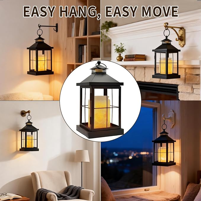 Candle Warmer Lamp with Timer,Lantern Warmer Compatible with 3 Wick Candles,Vintage Dimmable Lamp Candle Warmer Lantern Decor for Home Living Room Office Desk