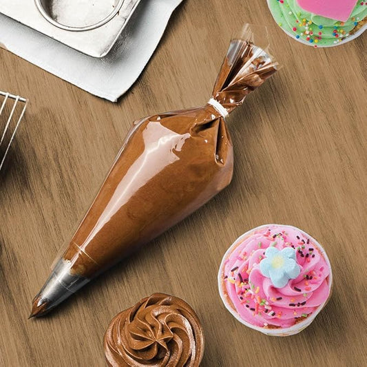 Mrs. Anderson's Baking 18-Inch Disposable Pastry And Icing Bags, Super Thick Design, Set Of 12, For Piping Frosting And Fillings