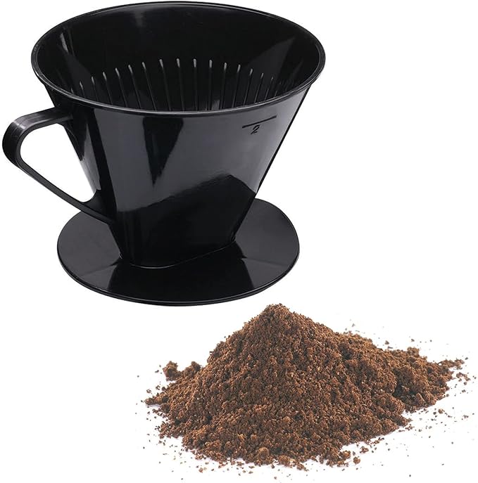 Westmark Pour Over Coffee Dripper, Coffee Filter Cone Size 2, Reusable Plastic for Manual Brewing, Up to 2 Cups, Model 24422261