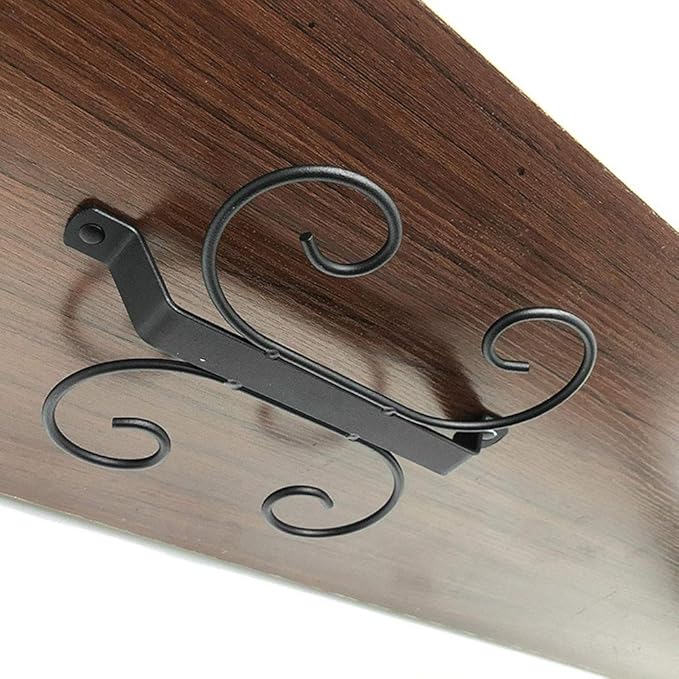 Gavigain 7 Inch Black Wine Glass Rack Under Counter Wine Glass Rack Metal Stemware Rack Hanger Wine Glass Holder for Kitchen Storage Black