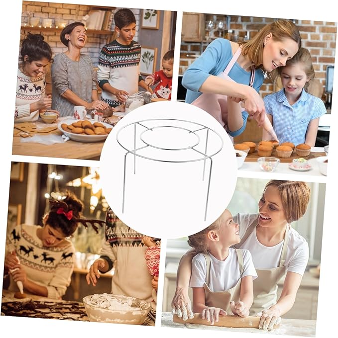 PRETYZOOM Stainless Steel Cake Cooling Rack for Cakes Versatile Baking and Drying Stand Oven Safe Compact Dessert Drying Utensil for Baking Enthusiasts