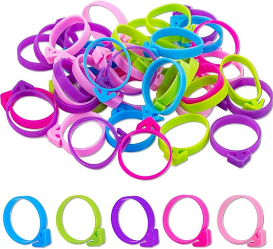 120Pcs Pastry Bag Ties, Silicone Icing Bag Ties, Decoration Piping Bag Ties for Pastry Baking Cookies, Reusable Baking Pastry Bag Ties for Cupcakes Cookies and Pastry Seal (Multicolor)