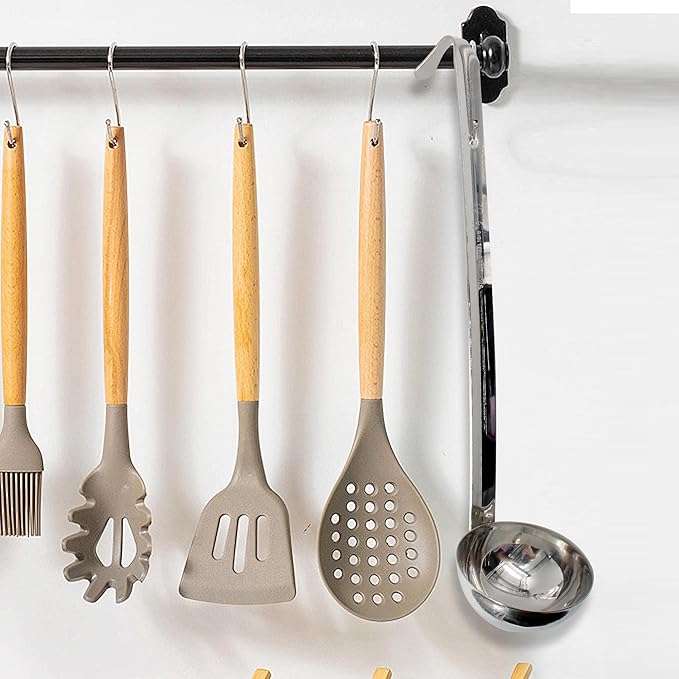 10 Inch Stainless Steel Soup Ladle with Long Handle for Kitchen, Cooking, Soup, Sauce(3 oz)