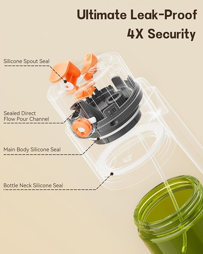 OURCABECUE Upgrade 2 in 1 Oil Sprayer for Cooking, 17oz Light-Blocking Glass Olive Oil Dispenser Bottle for Kitchen,Food-Grade Oil Mister with 8 Stickers for Salad, Frying (Green Bottle-Grey Gap)