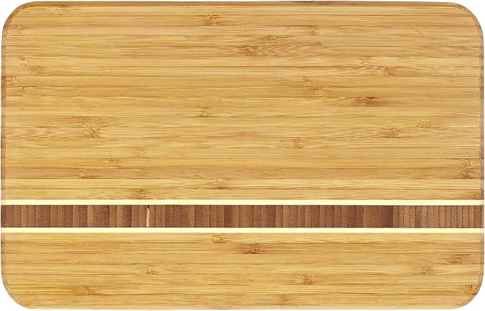 Totally Bamboo Aruba Bamboo Serving and Cutting Board, 12-1/2" x 8"
