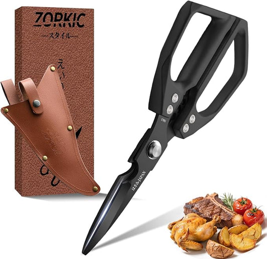 Kitchen Scissors for Food, Heavy Duty Kitchen Shears All Purpose, Japanese Poultry Shears, Meat Cutting Scissors, Chicken Scissor, Cooking Gifts for Men Women