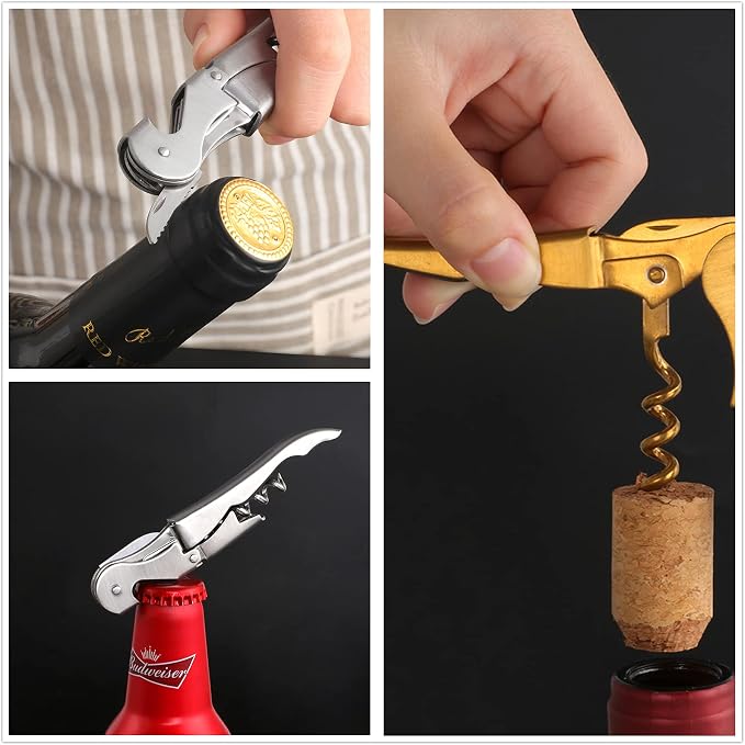 Rainbow Garlic Press Bottler Wine Opener Measuring Spoons Lemon Squeezer Vegetable Peeler Apple Cutter Kitchen Tongs Hot Plate Gripper Ice Tongs Kitchen Accessories Tools Set, Dish Washer Safe