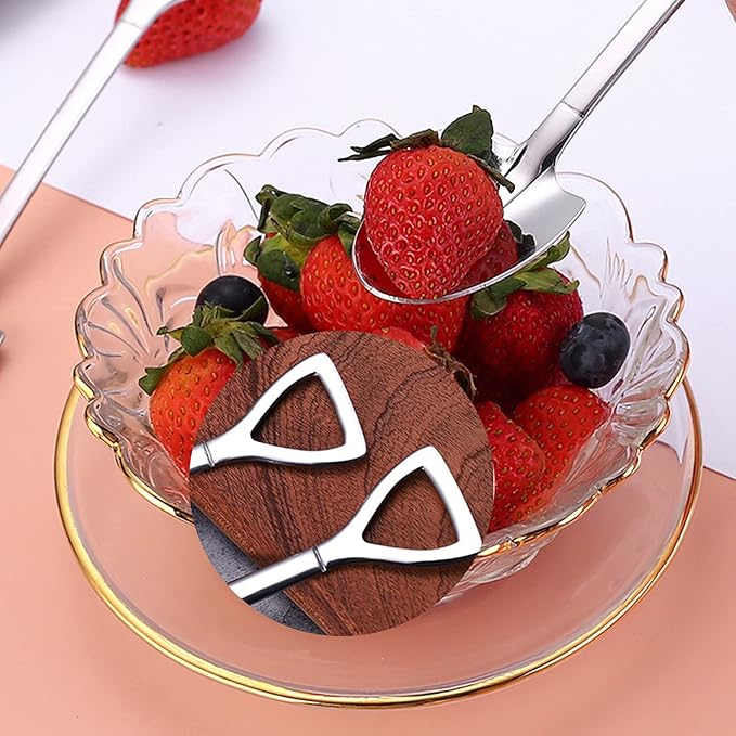 4 Pcs Stainless Steel Shovel Shape Pointed Spoon for Coffee, Tea, Sugar Stirring, Cake Dessert, Cat Dog Food Scooping Wet Food