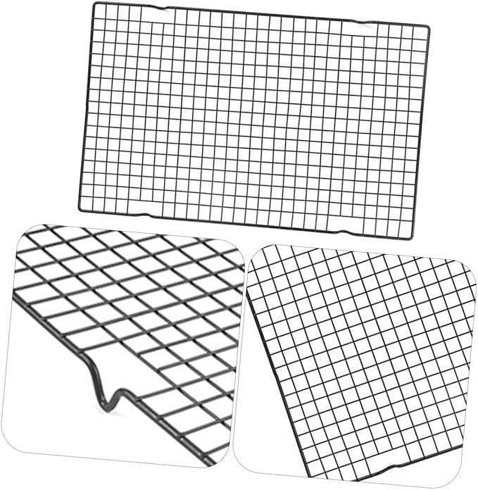 STOBAZA Heavy Duty Stainless Steel Baking Cooling Rack 16 x 10 Nonstick Roasting Rack for Cookies Cakes and Breads for Baking and Cooling Baked Goods